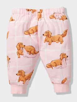 Baby Pink Penny Bamboo Flannelette Pj Set -Pajama Shop 853739 multi back3 t scaled