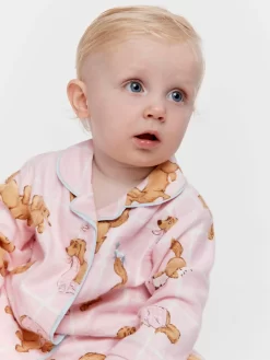 Baby Pink Penny Bamboo Flannelette Pj Set