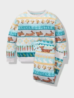 Kids Easter Fair Isle Pj Set -Pajama Shop 853754 multi back2 t scaled