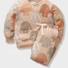 Kids Caramel Bunny Plush Pj Set