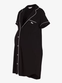 Maternity Nightshirt -Pajama Shop 856910 black maq2 t scaled