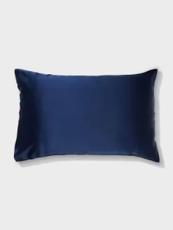 Mulberry Silk Pillowcase -Pajama Shop 860890 navy back2 t scaled