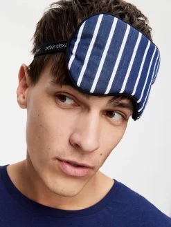 Midnight Stripe Eye Mask