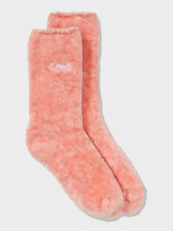 Soft Chenille Mid Sock -Pajama Shop 870025 peach maq t scaled