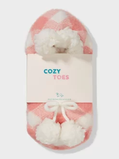 Buffalo Check Sockette -Pajama Shop 870046 peach box t scaled