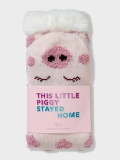 Piggy Luvin Sock -Pajama Shop 870058 pink box t scaled