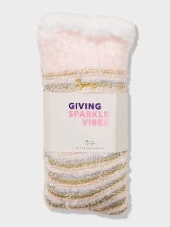 Glitter Rib Knit Sock -Pajama Shop 871223 multi box t scaled