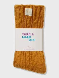 Mustard Knit Sock -Pajama Shop 880143 mustard box t scaled