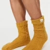 Mustard Knit Sock